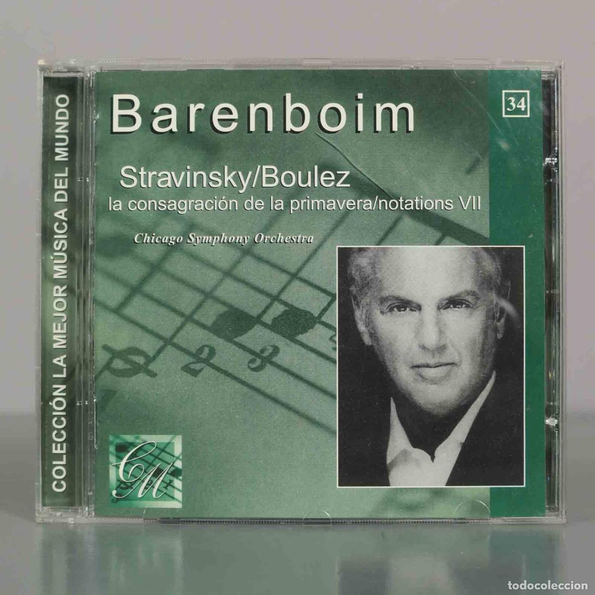 CDs de M&uacute;sica: CD. Barenboim: Stravinsky, Boulez - La consagraci&oacute;n de la primavera, Notations VII - Chicago Sympho