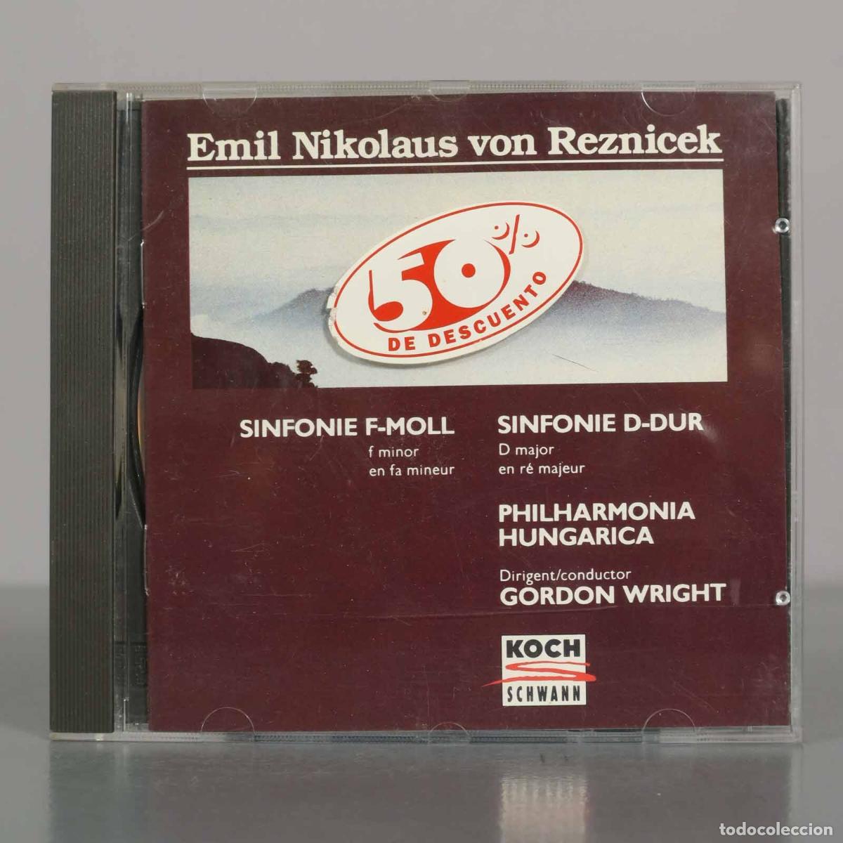 CDs de M&uacute;sica: CD. Emil Nikolaus von Reznicek - Sinfonie F-Moll, Sinfonie D-Dur - Philharmonia Hungarica, Wright