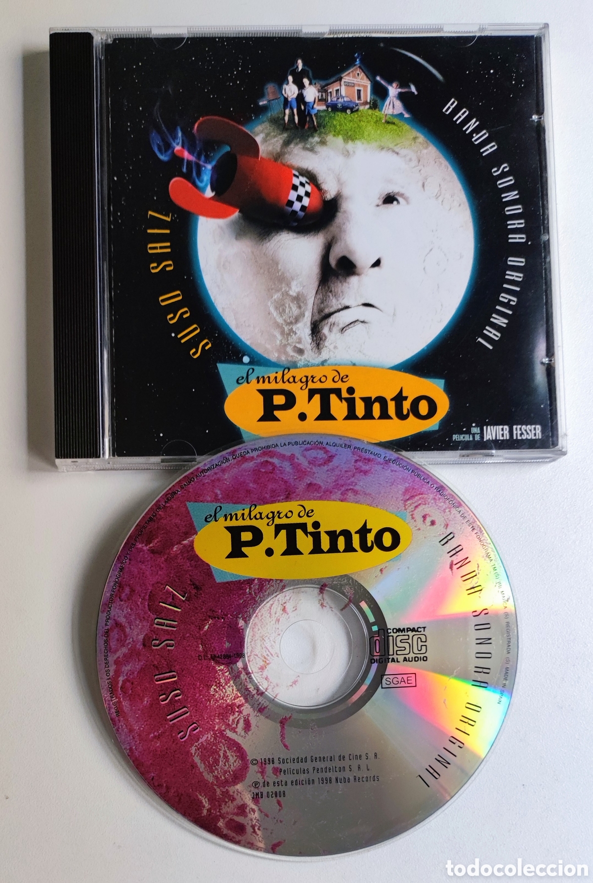 CDs de M&uacute;sica: CD BSO - EL MILAGRO DE P. TINTO / SUSO SAIZ - ORQUESTA FILARM&Oacute;NICA DE PRAGA / 1998 NUBA RECORDS