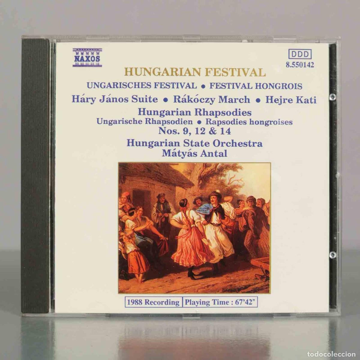 CDs de M&uacute;sica: CD. Hungarian Festival - Hungarian State Orchestra, M&aacute;ty&aacute;s Antal, Ferenc Balogh, Zolt&aacute;n Kod&aacute;ly, Fra