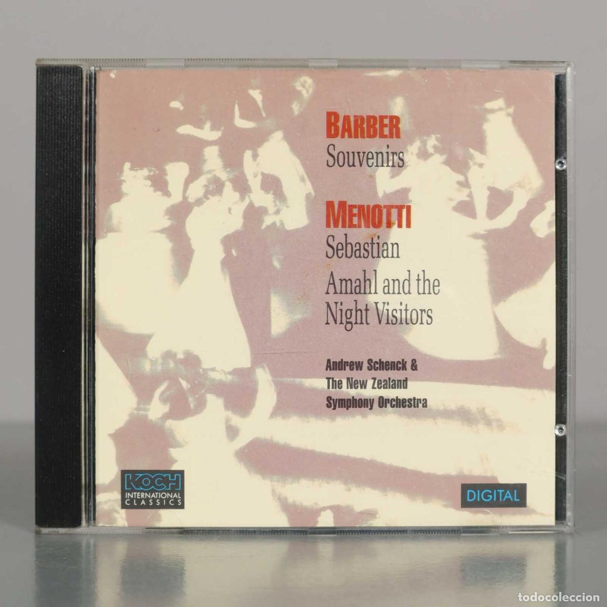 CDs de M&uacute;sica: CD. Barber: Souvenirs - Menotti: Sebastian, Amahl and the Night Visitors - Andrew Schenck, New Zeal