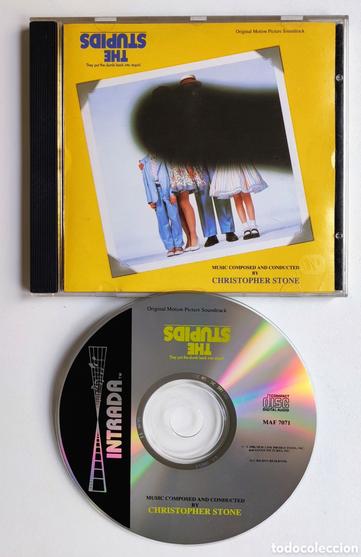 CDs de M&uacute;sica: 1996 CD BSO - THE STUPIDS / MUSIC BY CHRISTOPHER L. STONE - 1996 NEW LINE PRODUCTIONS - DIF&Iacute;CIL CD