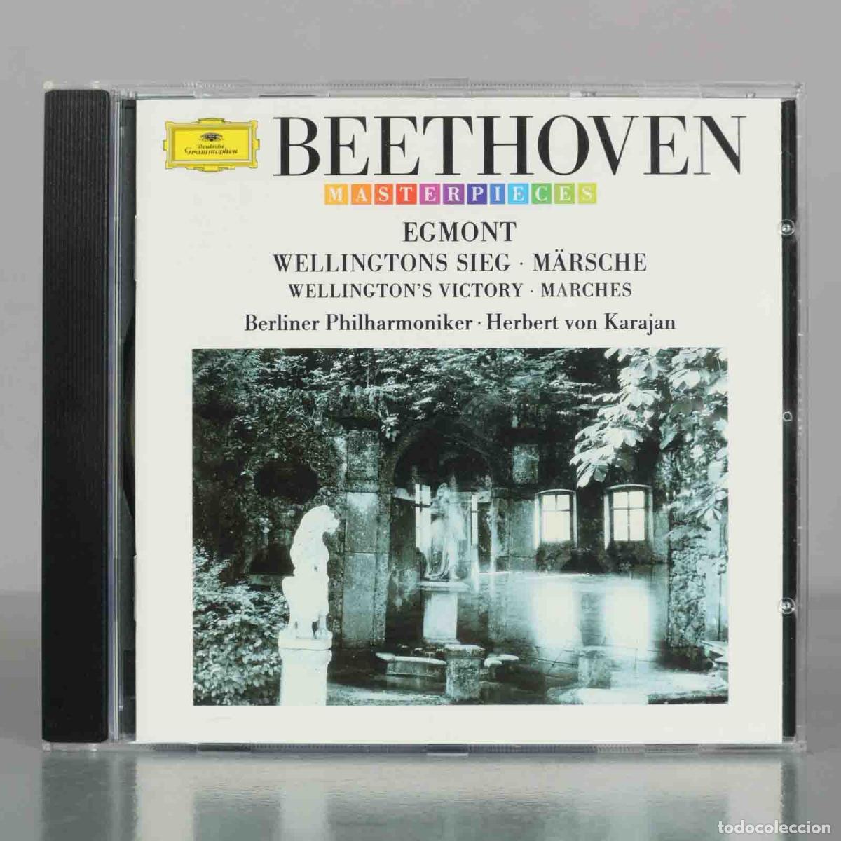 CDs de M&uacute;sica: CD. Beethoven - Egmont, Wellingtons Sieg, M&auml;rsche - Berliner Philharmoniker, Herbert von Karajan