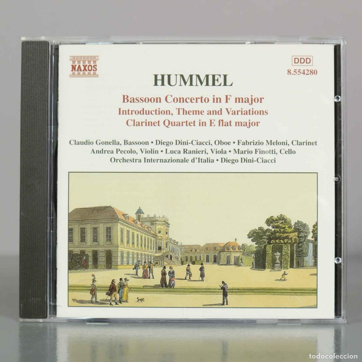 Musik-CDs: CD. Hummel: Bassoon Concerto in F major, Introduction, Theme and Variations, Dini-Ciacci