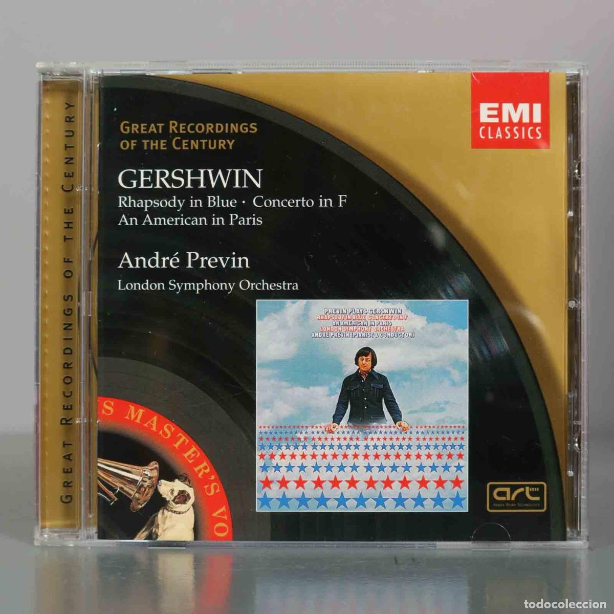 CD di Musica: CD. Gershwin: Rhapsody in Blue - Concerto in F - An American in Paris - Andr&eacute; Previn, London Sympho