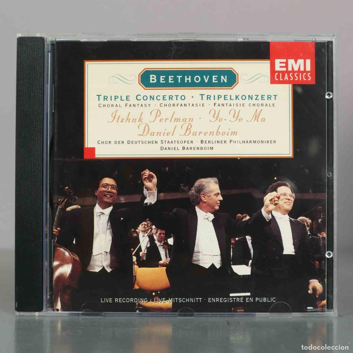 Music CDs: CD. Beethoven: Triple Concerto - Choral Fantasy - Itzhak Perlman, Yo-Yo Ma, Daniel Barenboim, Berli