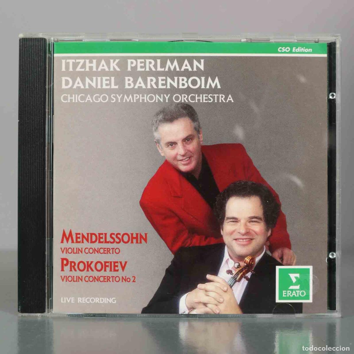 CDs de M&uacute;sica: CD. Mendelssohn: Violin Concerto - Prokofiev: Violin Concerto No 2 - Itzhak Perlman, Barenboim
