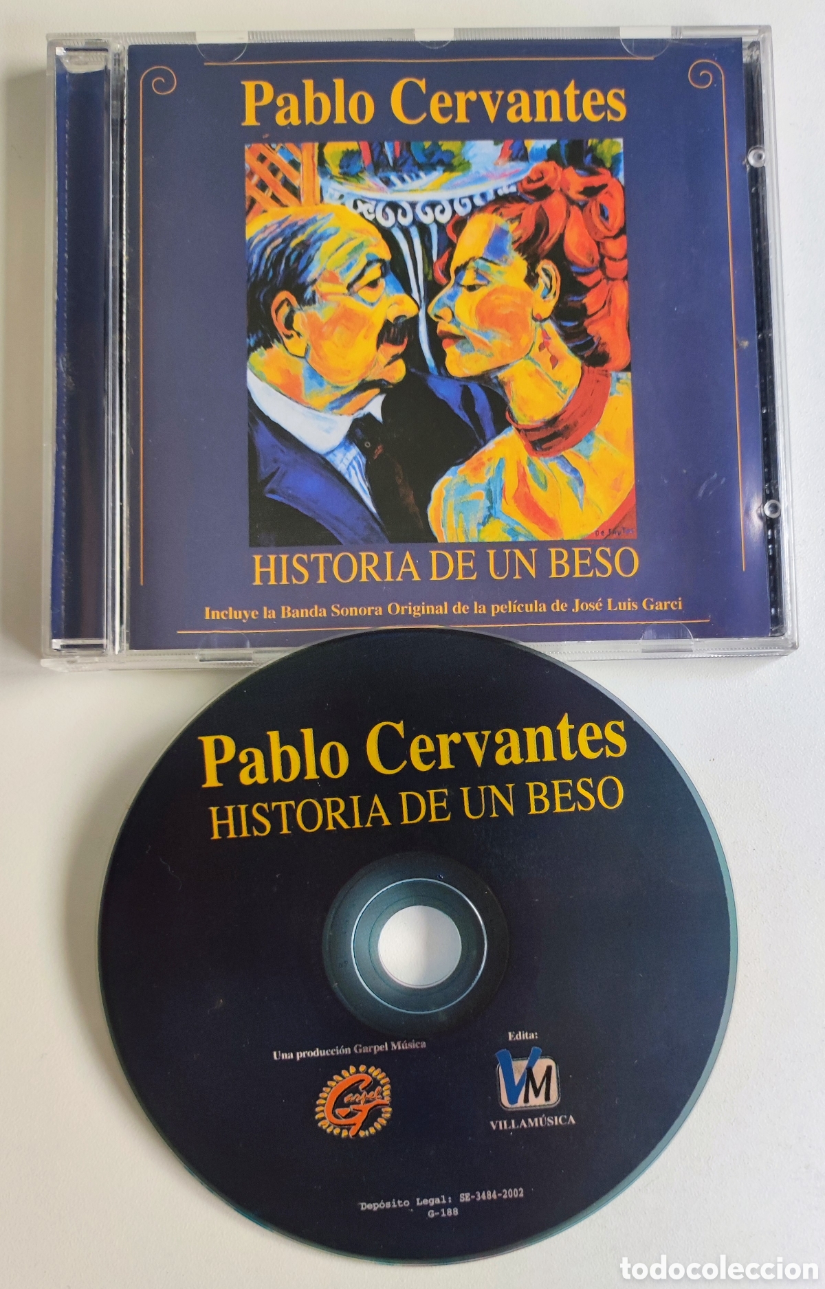 CDs de M&uacute;sica: CD BSO - HISTORIA DE UN BESO / PABLO CERVANTES - CD 2002 GARPEL M&Uacute;SICA