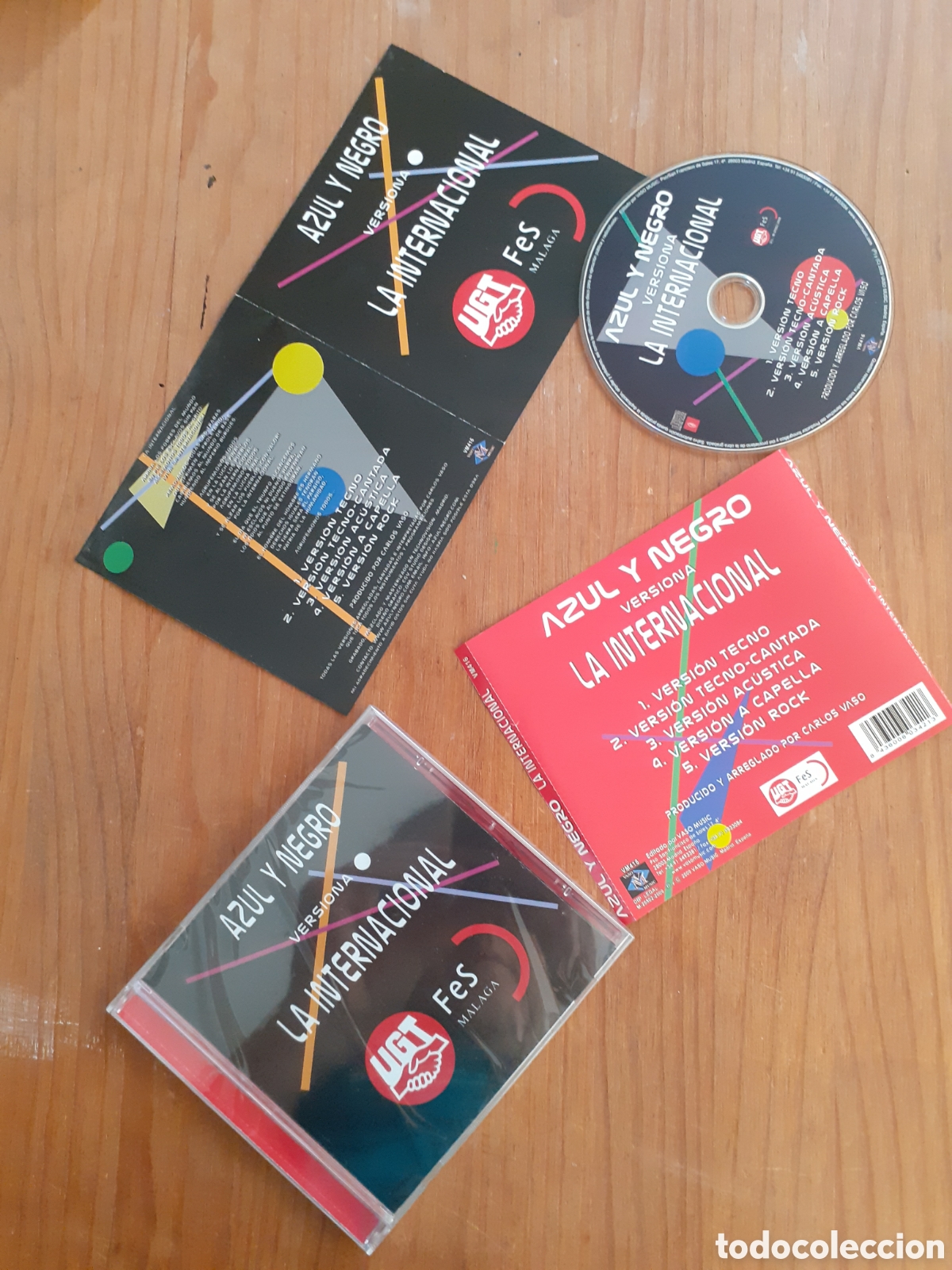 CDs de M&uacute;sica: CD Azul y Negro - La Internacional (CD Maxi Single 2009) - Edici&oacute;n Rara UGT - Nuevo Precintado