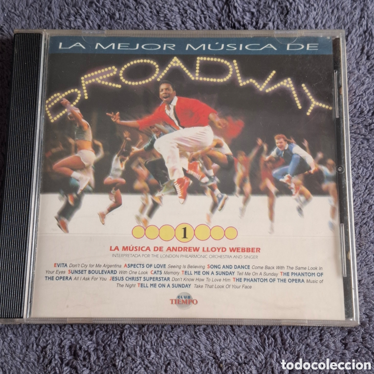 CDs de M&uacute;sica: CD76. La Mejor M&uacute;sica De Broadway 1, Cd &Aacute;lbum Recopilatorio, Varios Artistas, Tiempo, 1995.