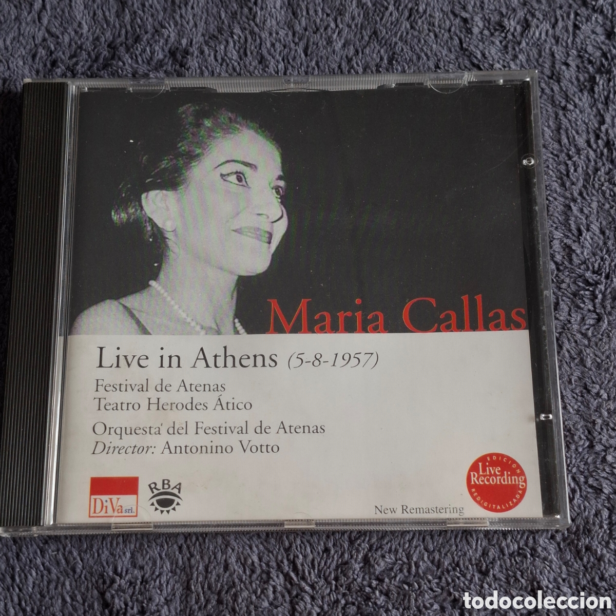 CDs de M&uacute;sica: Maria Callas, Live In Athens, 5,8, 1957, RBA, Coleccionables, 2000.