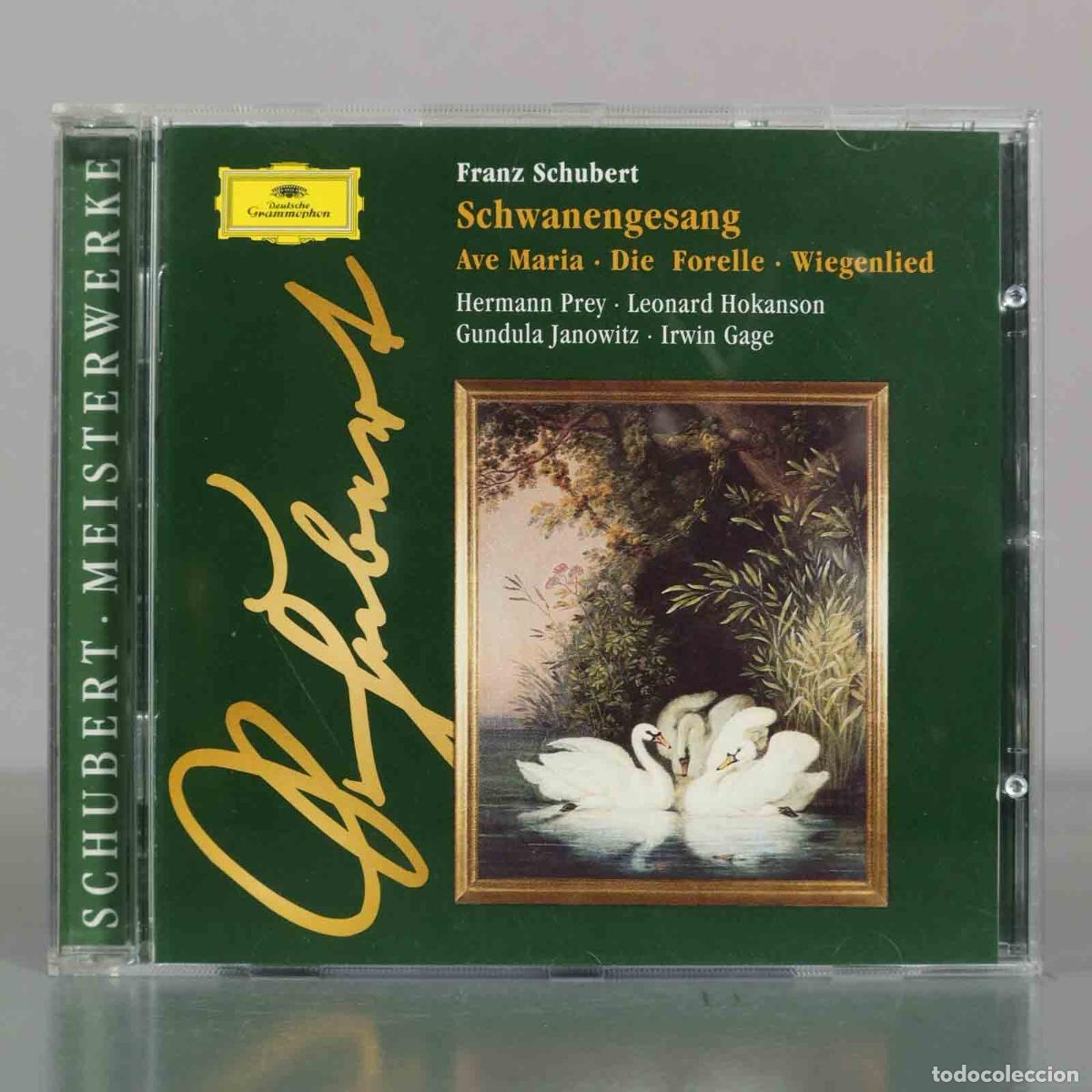 CDs de M&uacute;sica: CD. Franz Schubert - Schwanengesang - Ave Maria, Die Forelle, Wiegenlied - Hermann Prey, Leonard Ho