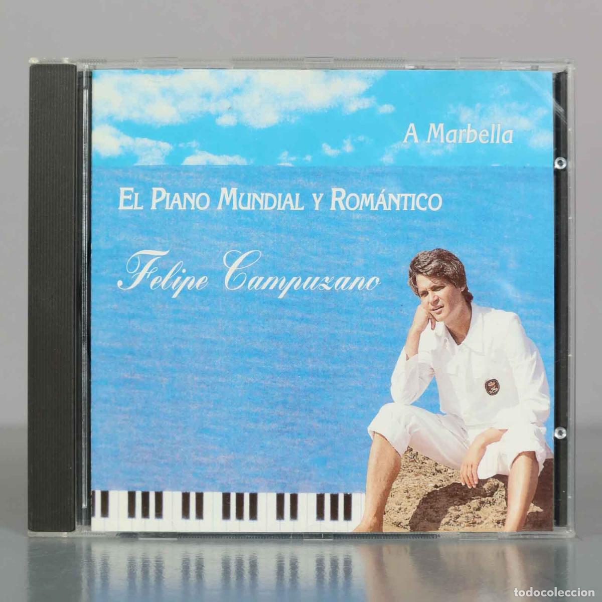 CDs de M&uacute;sica: CD. A Marbella: El Piano Mundial y Rom&aacute;ntico - Felipe Campuzano