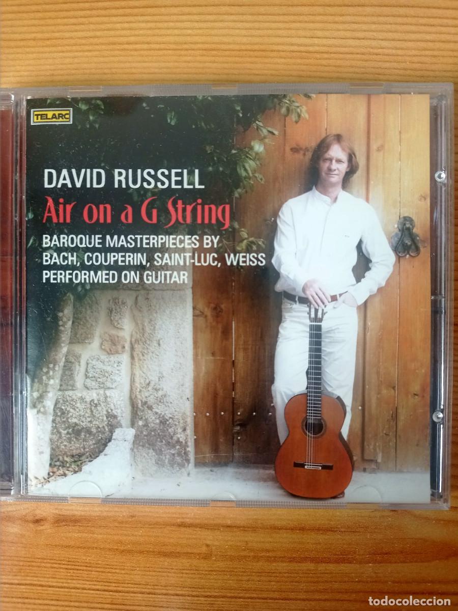 CDs de M&uacute;sica: CD David Russell - Air on a G String (Telarc CD-80693) - Guitarra Barroca - Promo/Punch Hole