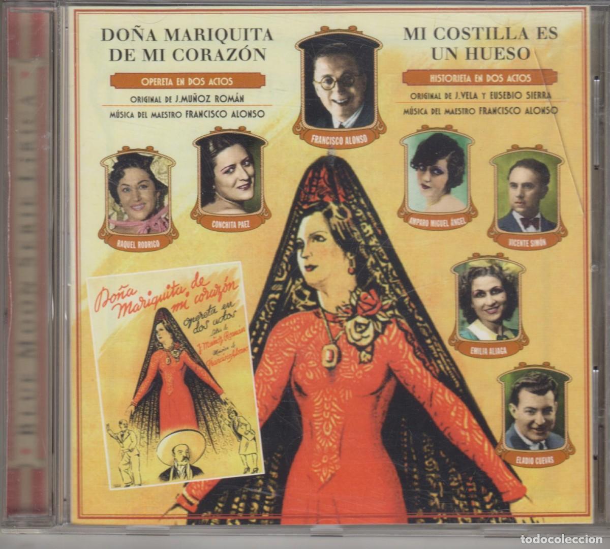CDs de M&uacute;sica: Do&ntilde;a Mariquita de mi Coraz&oacute;n / Mi costilla es un hueso cd 2000 Zarzuela Blue Moon