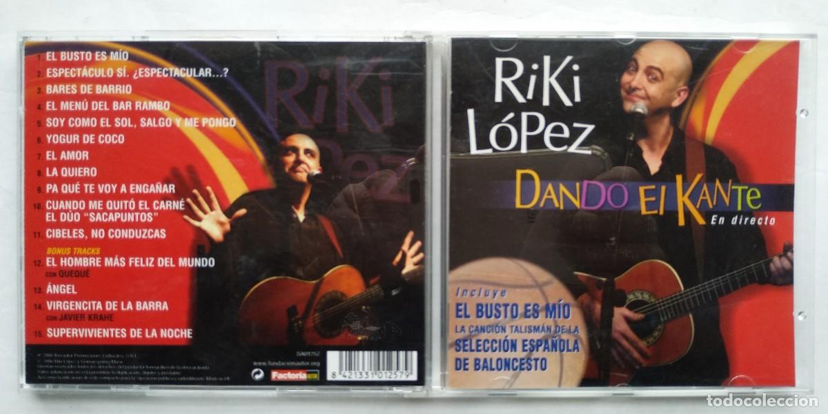CDs de m&uacute;sica: RIKI L&Oacute;PEZ. DAMDO EL KANTE. CD. - Foto 1