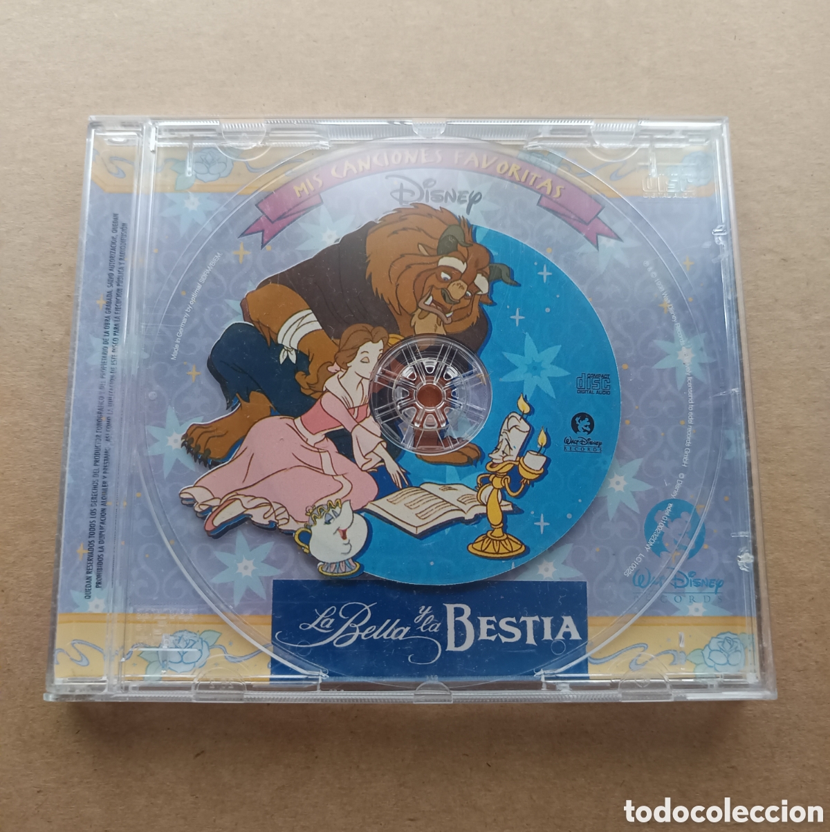 CDs de M&uacute;sica: CD Mis Canciones Favoritas Disney: La Bella y la Bestia (1998). 4 temas.