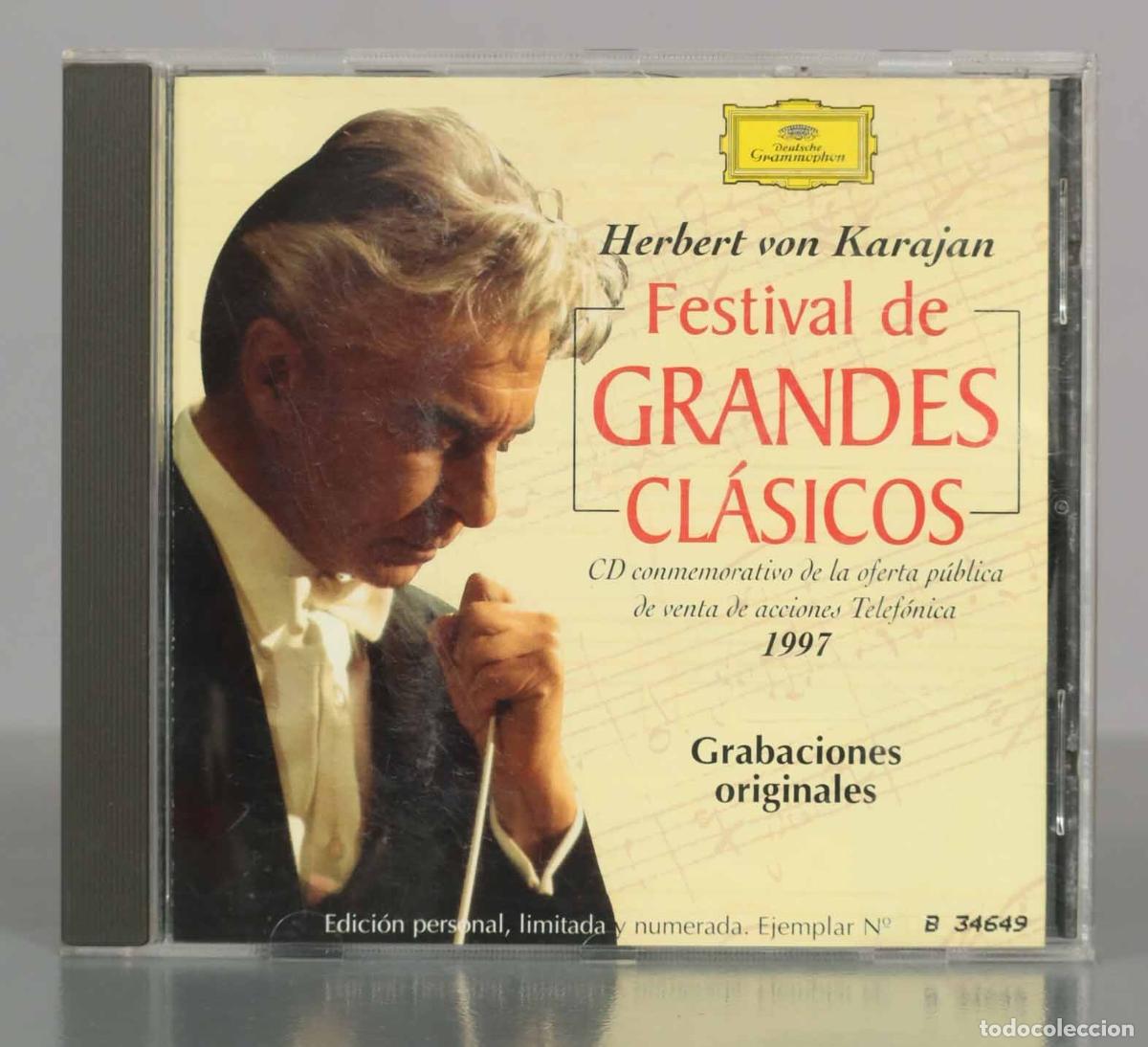 CDs de M&uacute;sica: CD. Festival de Grandes Cl&aacute;sicos - Herbert von Karajan