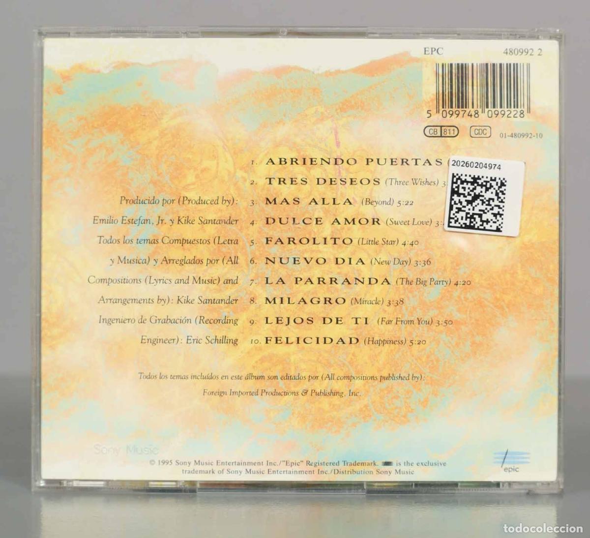 CDs de m&uacute;sica: CD. Abriendo Puertas - Gloria Estefan - Foto 2
