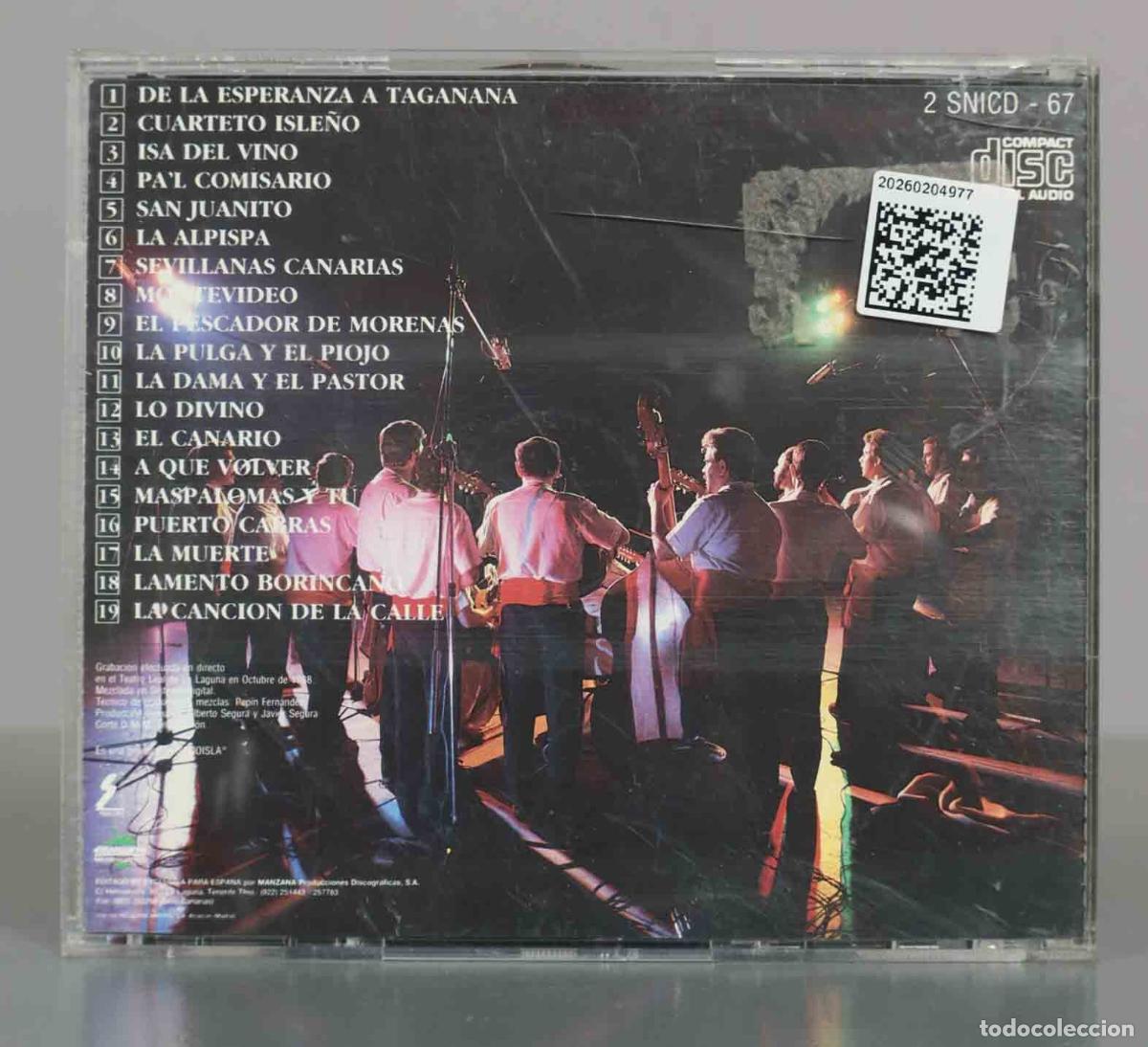CDs de m&uacute;sica: CD. Desde Canarias En Concierto - Los Sabande&ntilde;os - Foto 2