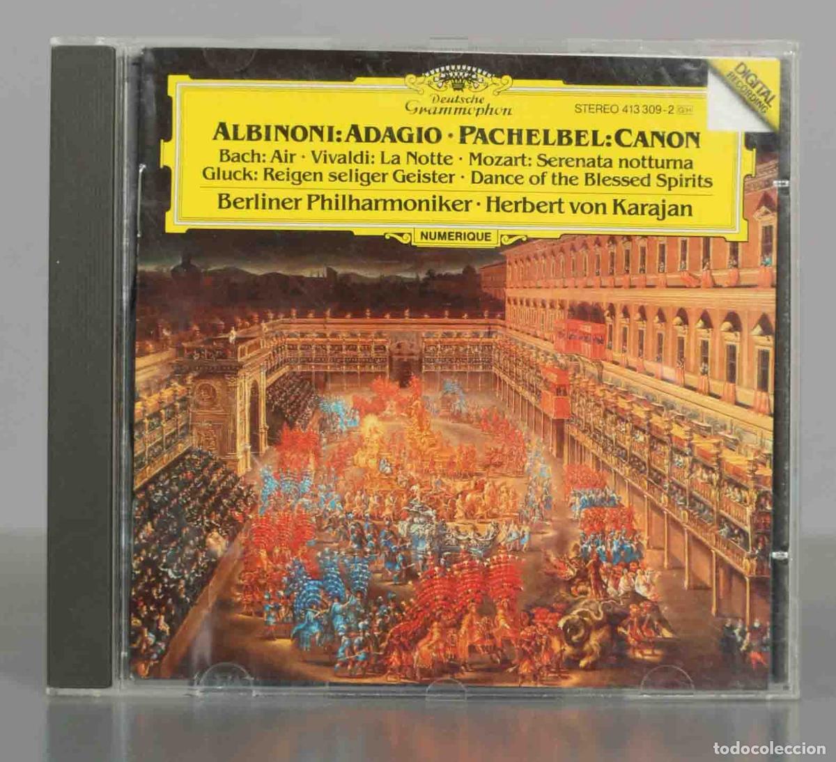 CDs de M&uacute;sica: CD. Albinoni: Adagio - Pachelbel: Canon - Berliner Philharmoniker, Herbert von Karajan