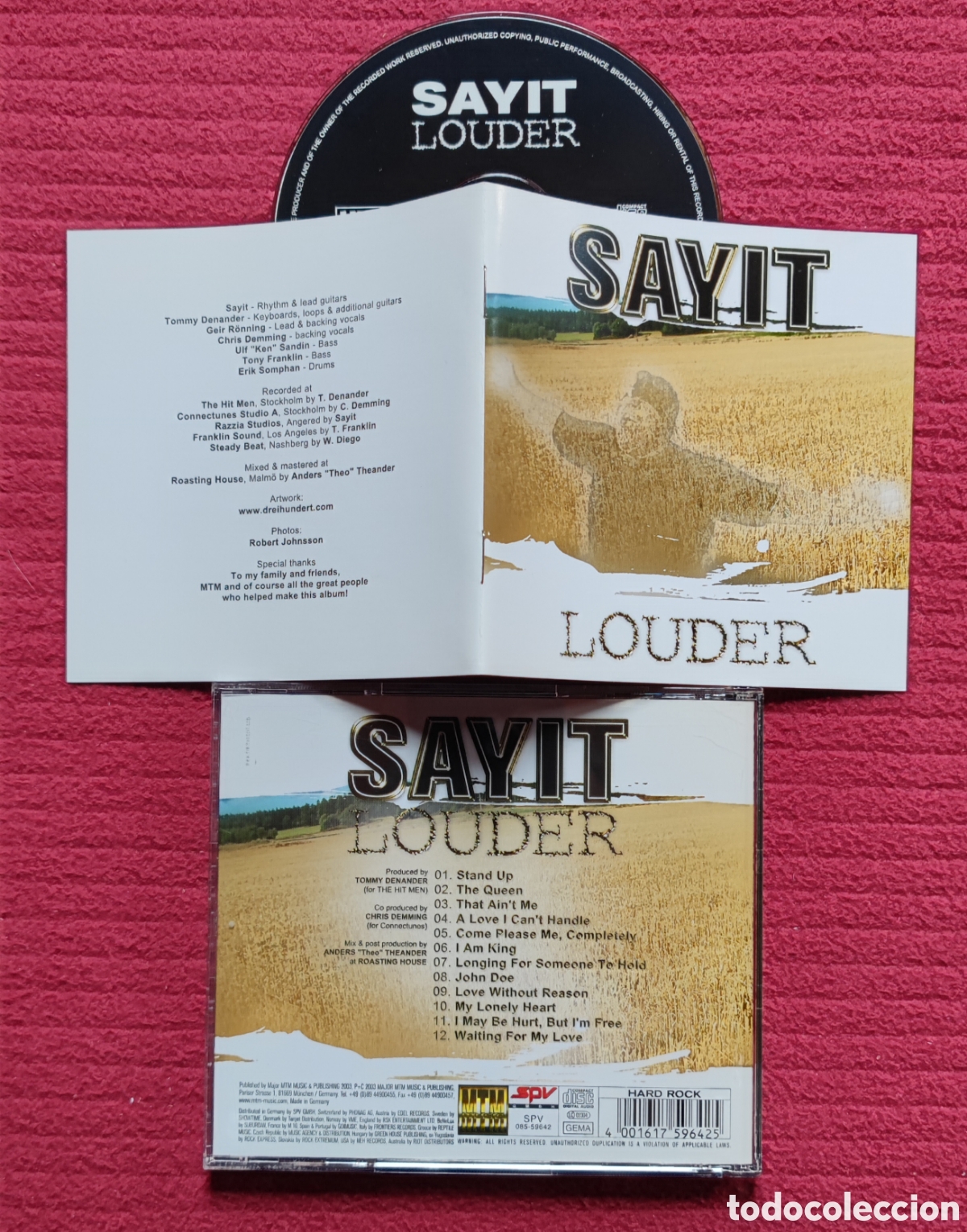 CDs de M&uacute;sica: SAYIT: Louder. Cd aor 2003 MTM Music. Tommy Denander.