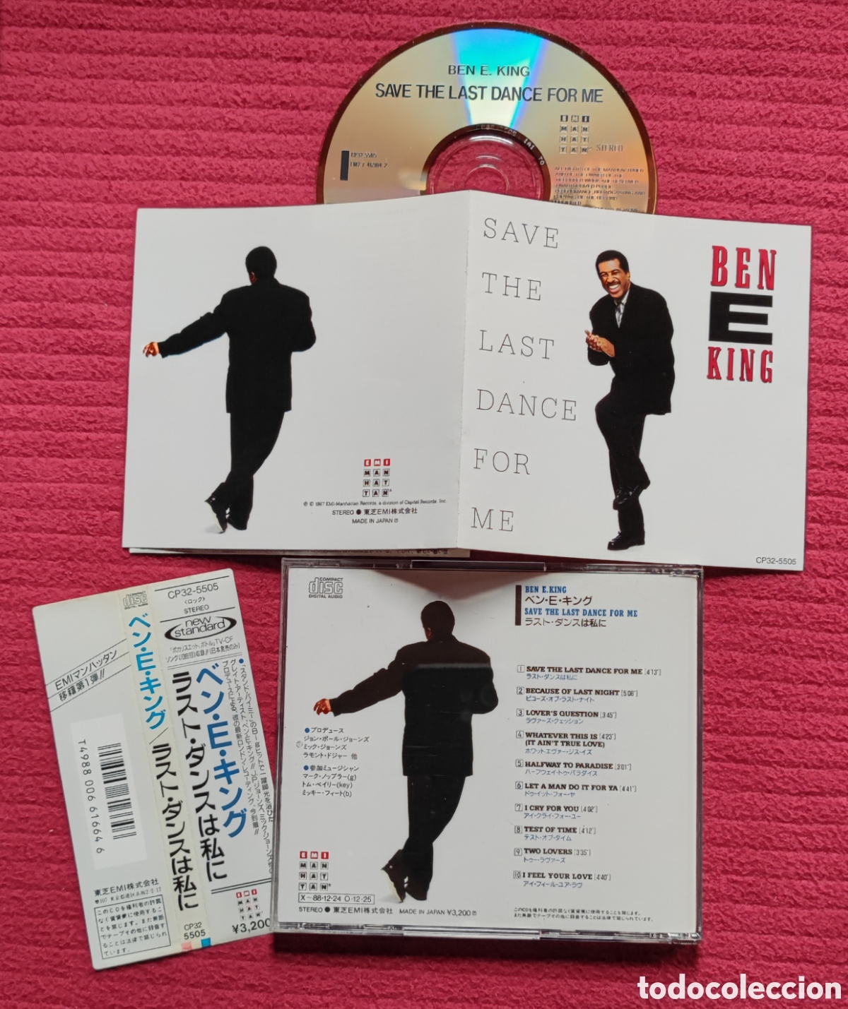 CDs de M&uacute;sica: BEN E KING: The Last Dance For Me. Cd 1988 EMI .Made in Japan con Obi.