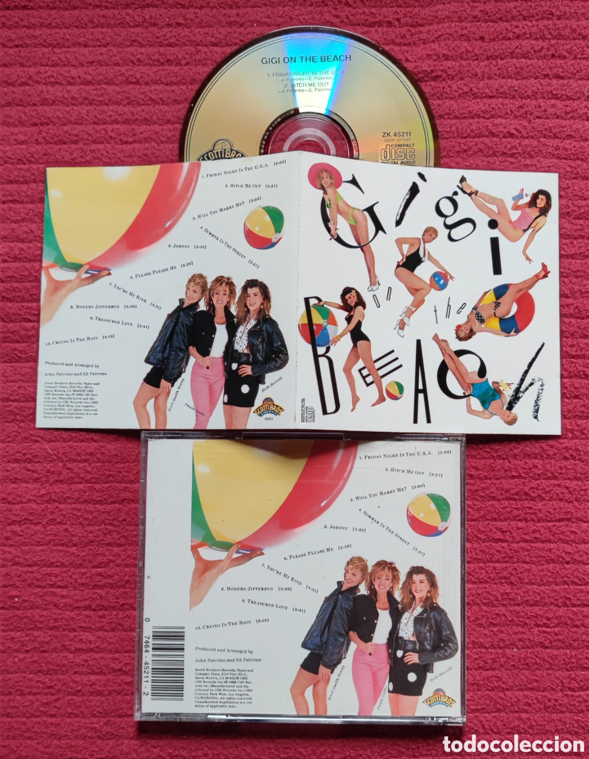 Musik-CDs: GIGI ON THE BEACH: s/t. Cd edici&oacute;n original 1989 Scotti Bros.