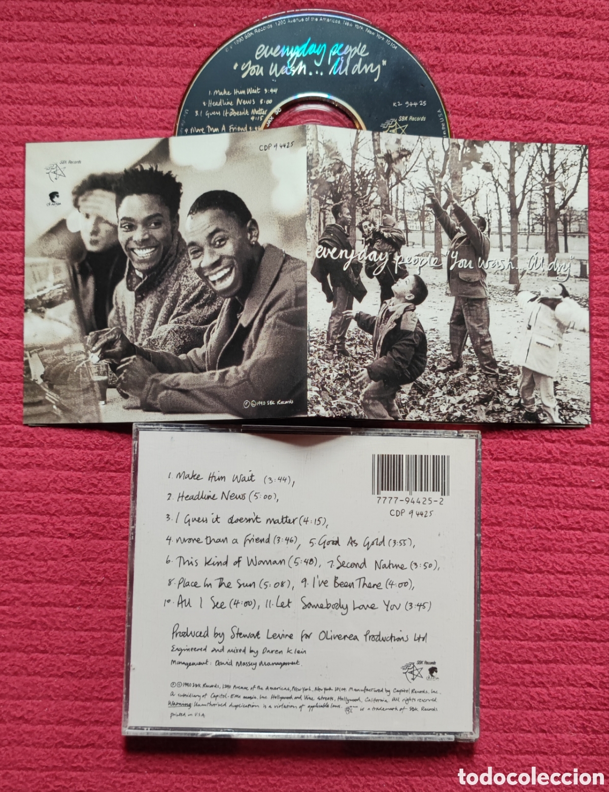 Music CDs: EVERYDAY PEOPLE: You wash...I'LL DRY. Cd 1990 SBK Records.