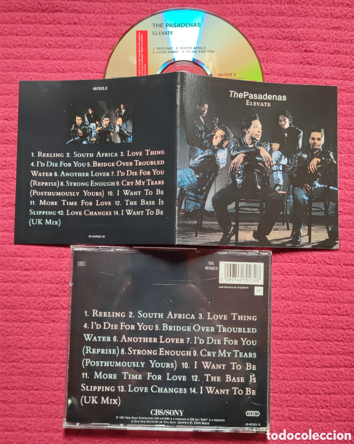 CD de M&uacute;sica: THE PASADENAS: Elevate. Cd 1991 CBS.