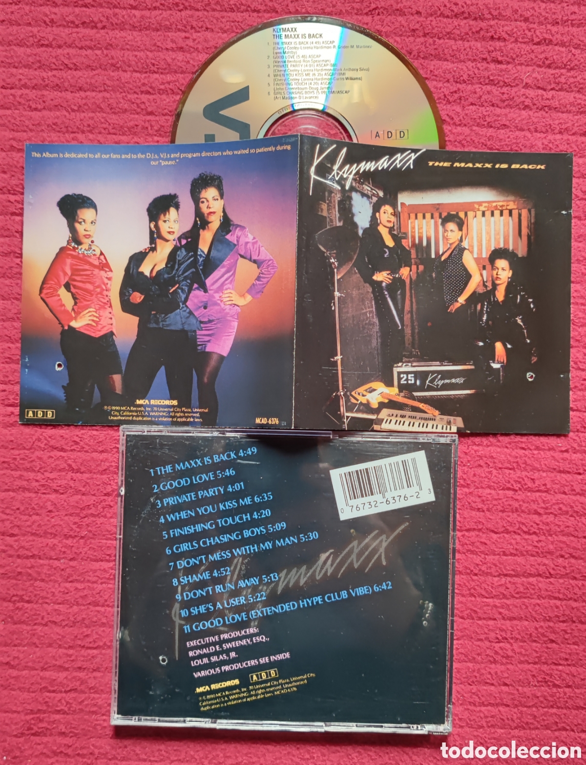 CDs de m&uacute;sica: KLYMAXX: The maxx is back. Cd 1990 MCA Records. - Foto 1