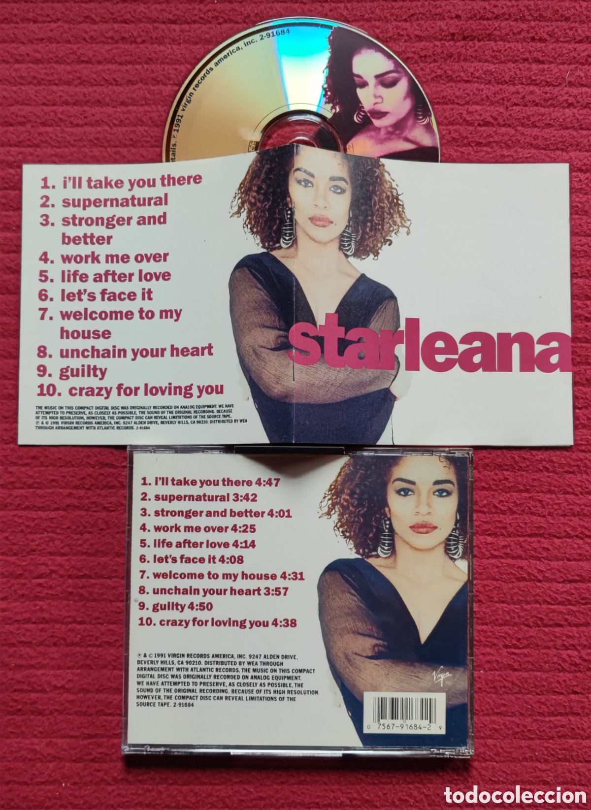 CD de M&uacute;sica: STARLEANA: s/t. Cd 1991 Virgin Records.