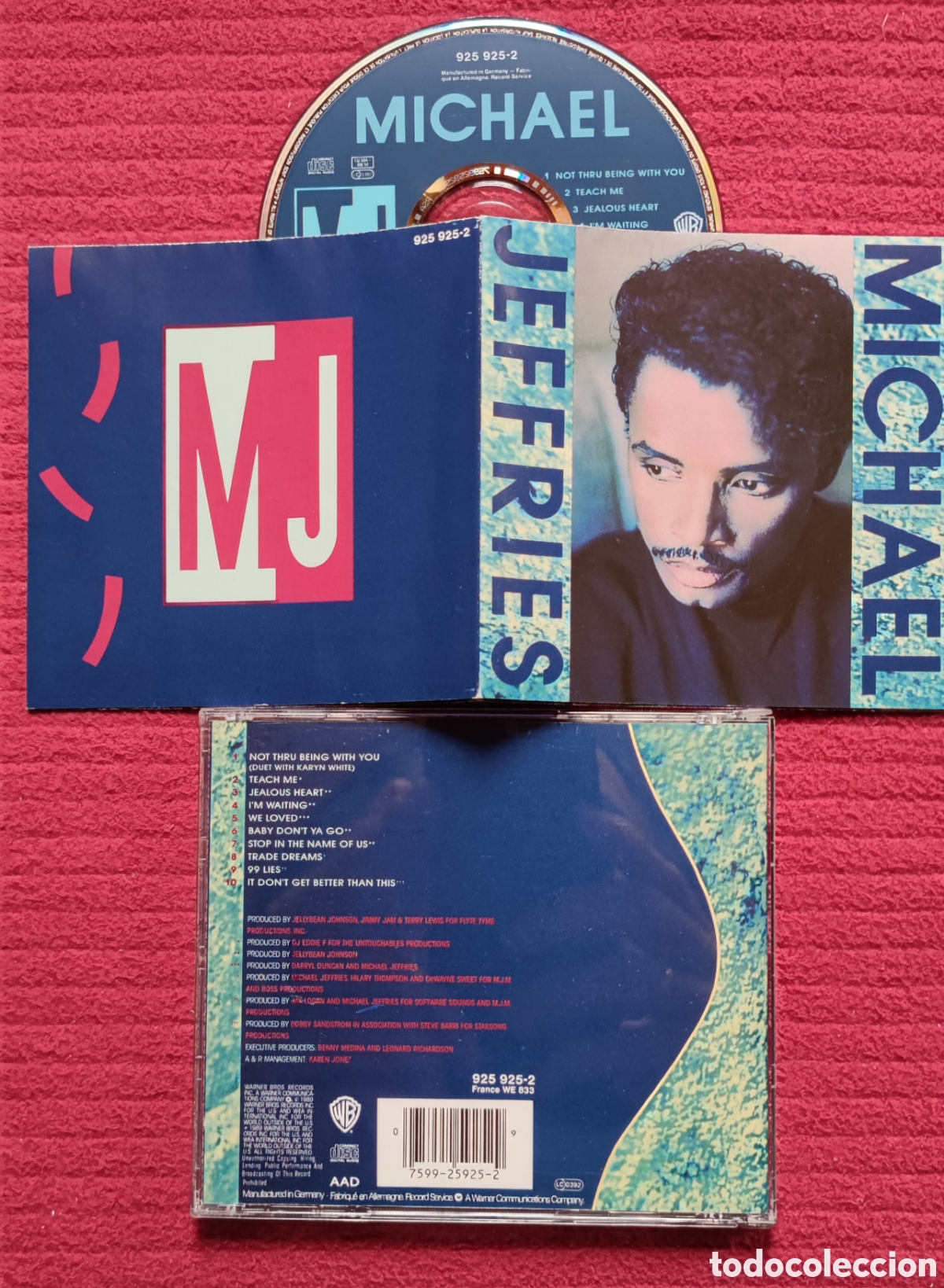 CD de M&uacute;sica: MICHAEL JEFFRIES: s/t. Cd 1989 Warner Records.
