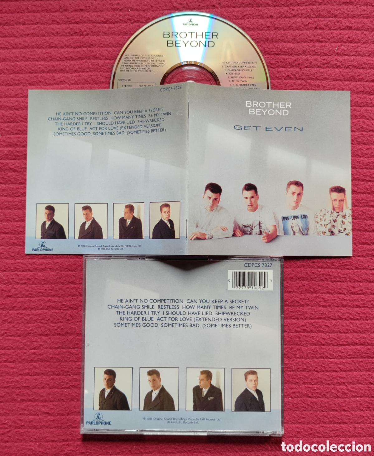 CDs de Musique: BROTHER BEYOND: Get Even. Cd 1988 EMI Records.