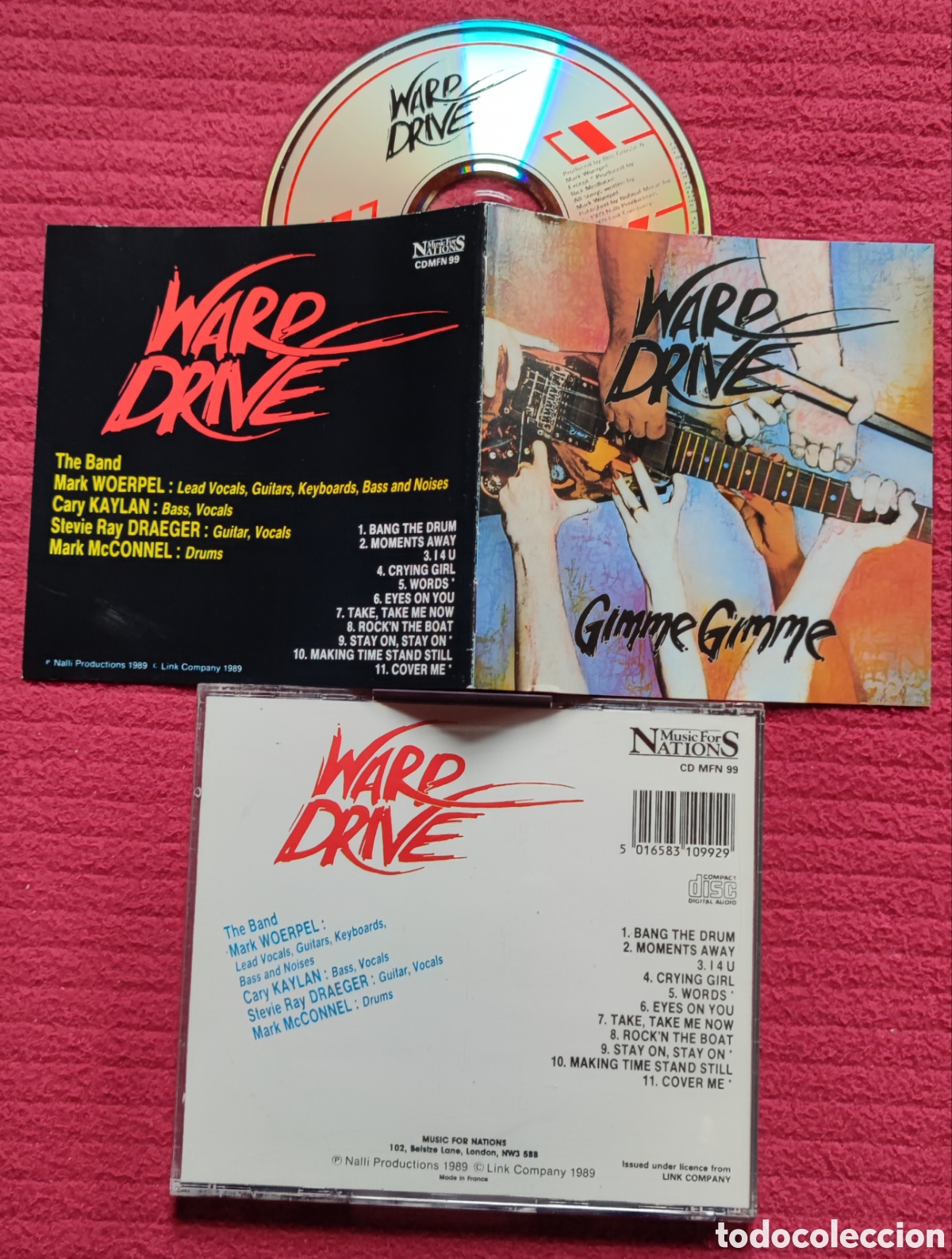 Music CDs: WARP DRIVE: Gimme Gimme. Cd aor, edici&oacute;n original 1989 Music For Nations.
