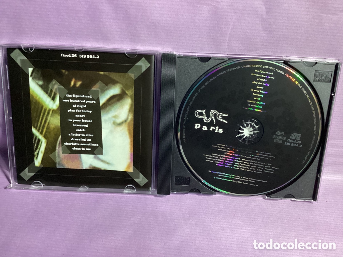 CDs de m&uacute;sica: The Cure - Paris - Cd 1993 - Foto 3