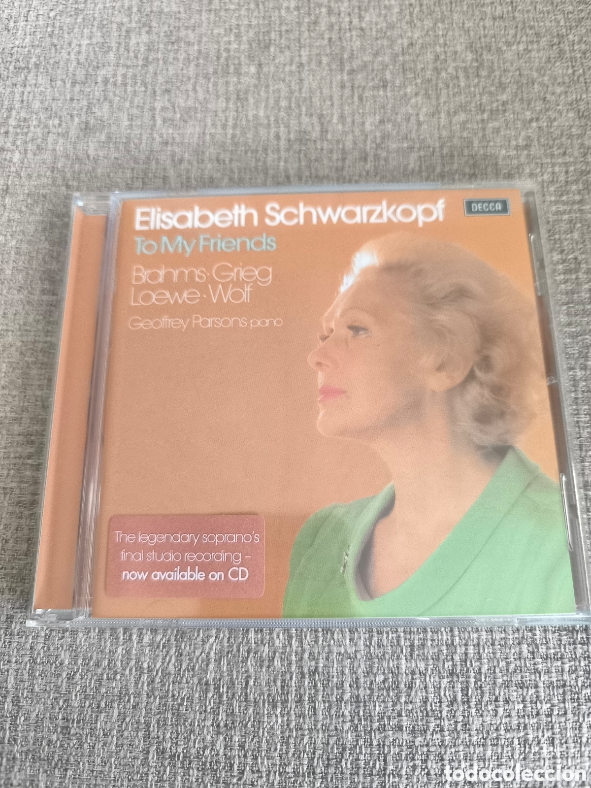 CDs de M&uacute;sica: Elisabeth Schwarzkopf &ndash; &rdquo;To My Friends&rdquo; &middot; DECCA &middot; CD