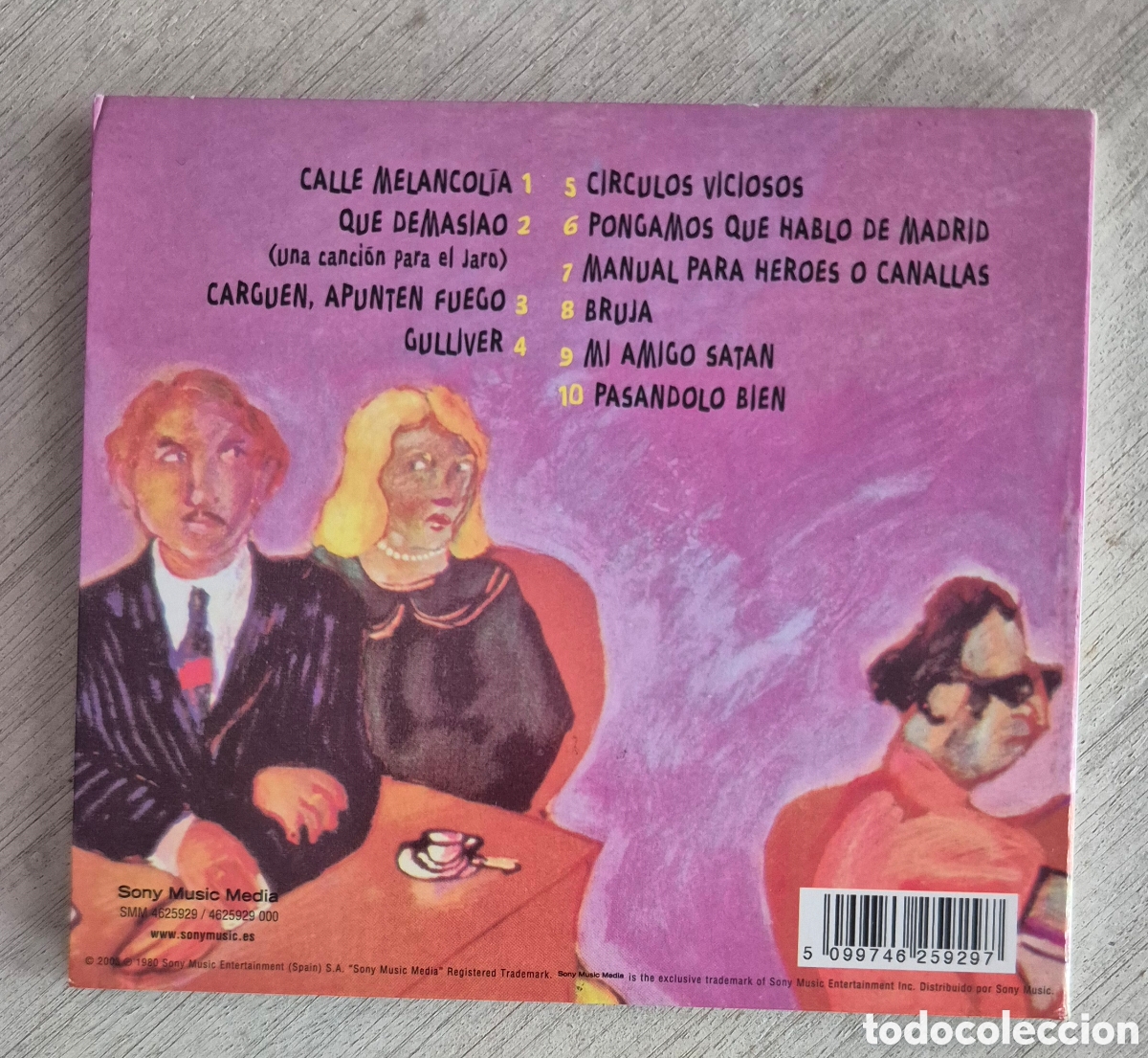 CDs de m&uacute;sica: Joaqu&iacute;n Sabina - Malas Compa&ntilde;ias - Foto 2