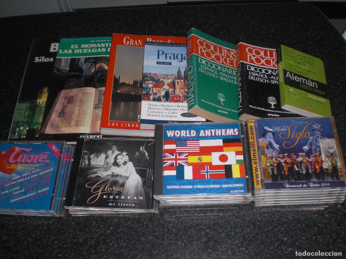 CDs de M&uacute;sica: LOTE 7 LIBROS Y 18 CD&acute;S (VER FOTOS)