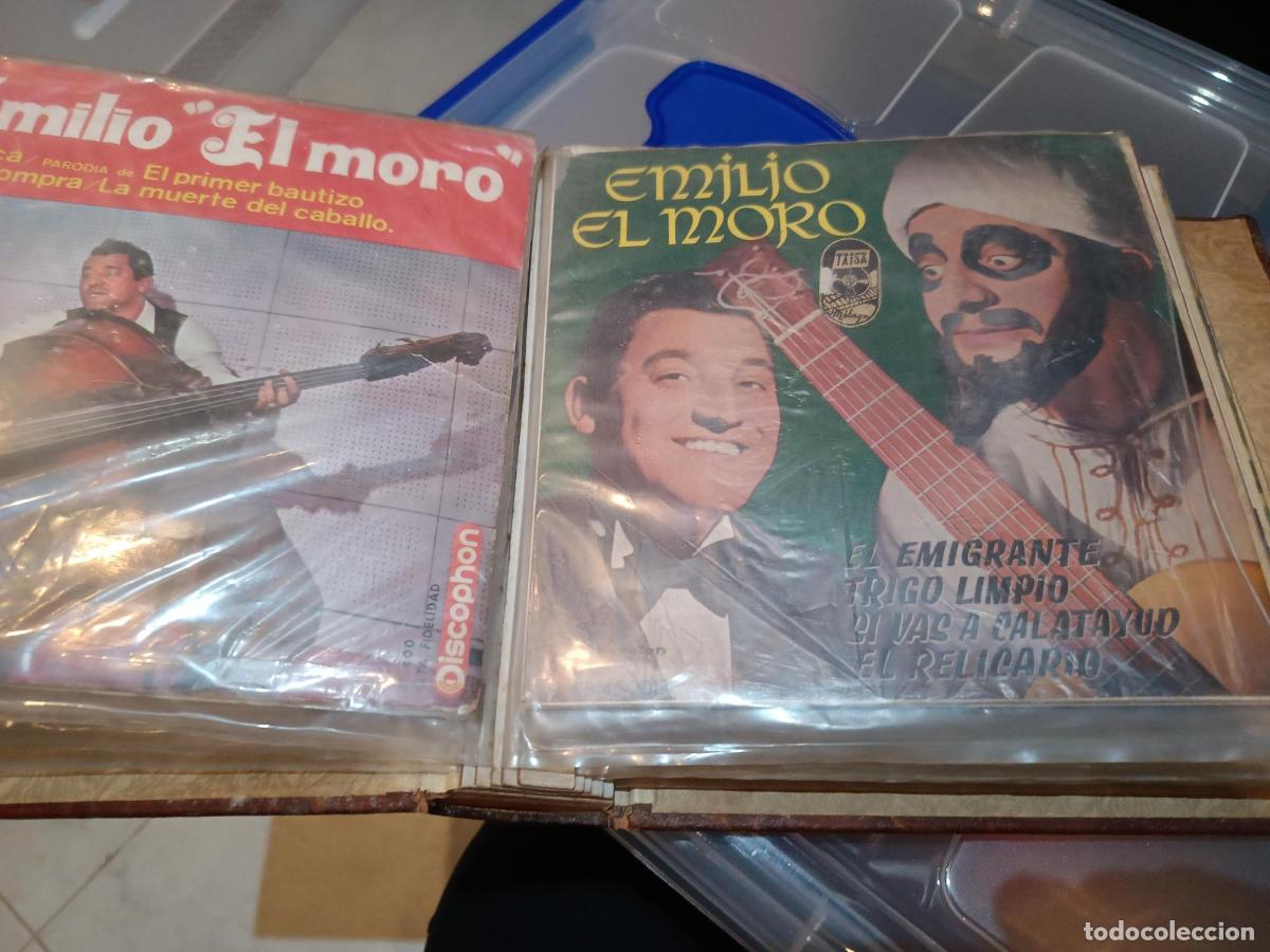 CDs de M&uacute;sica: Colecci&oacute;n vinilo 28 Ep s singles EMILIO EL MORO 2 albumes de regalo
