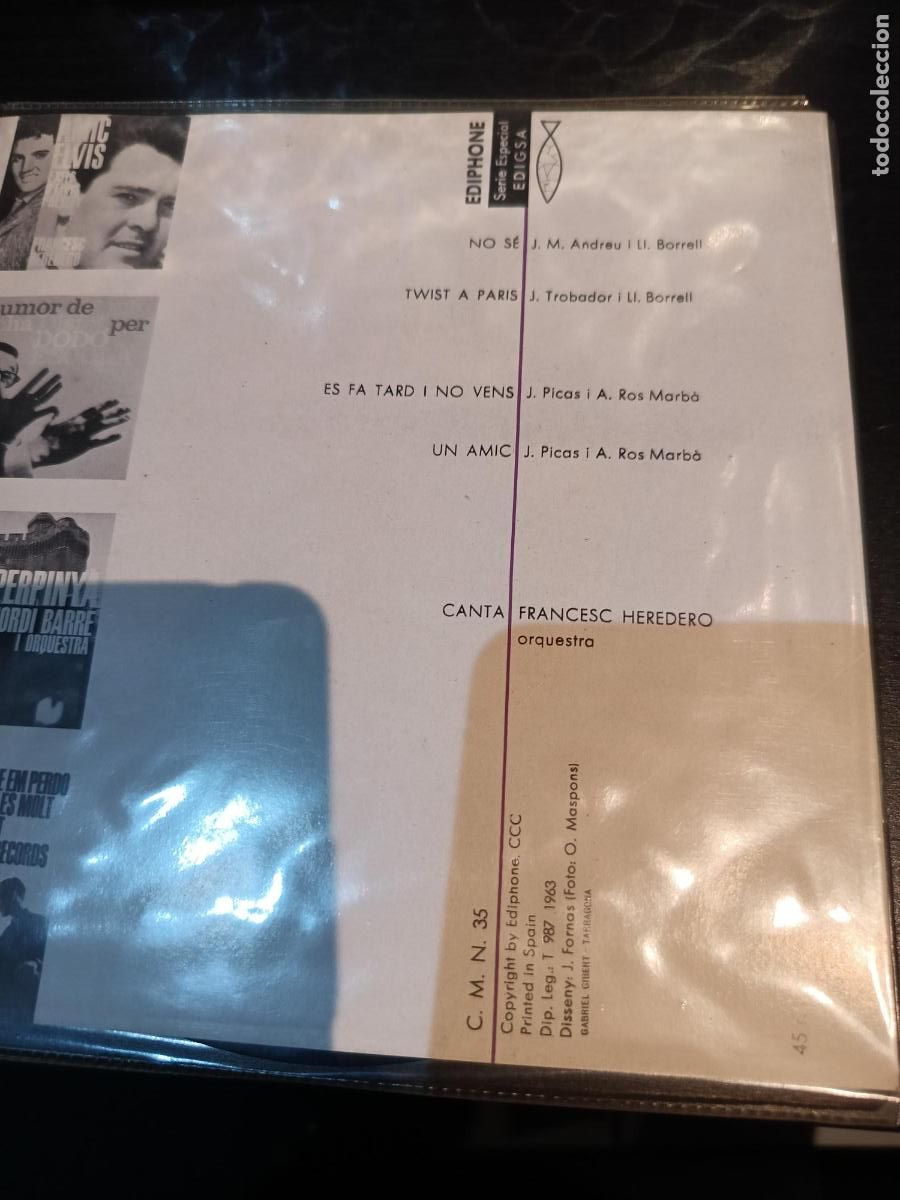 CDs de m&uacute;sica: vinilo Eps FRANCISCO HEREDERO --- EN CATAL&Agrave; --- - Foto 2