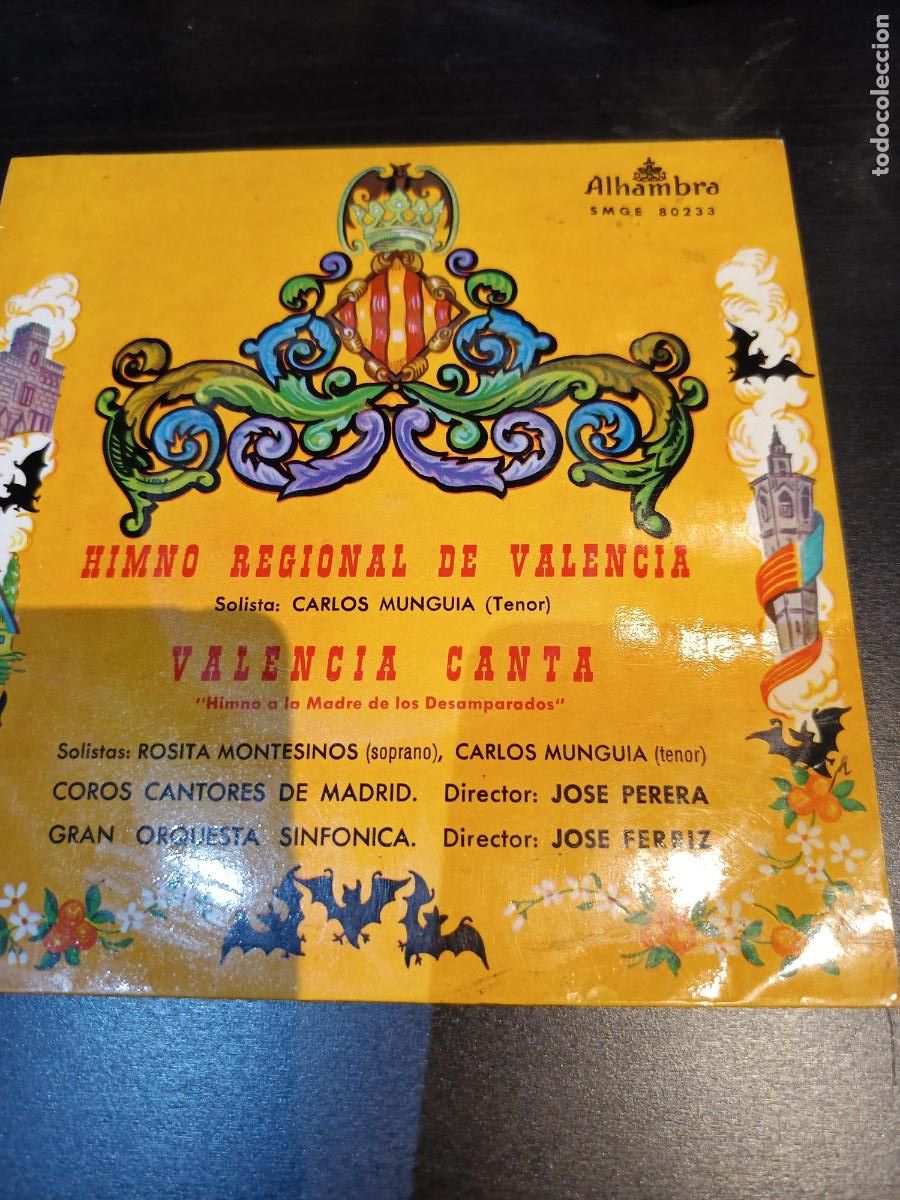 CDs de M&uacute;sica: Vinilo Himno Regional de Valencia Alhambra