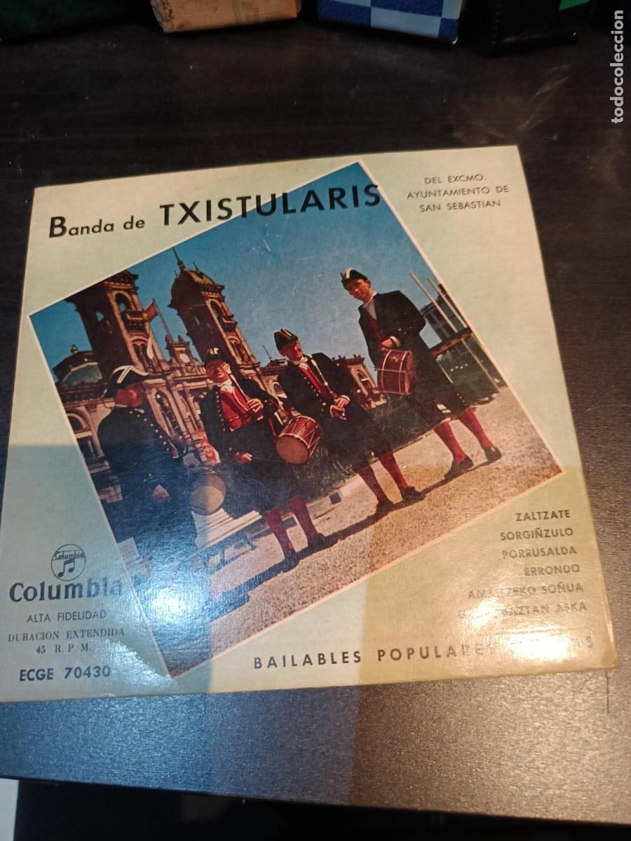 CDs de M&uacute;sica: Vinilo Banda Txistularis San Sebastian Columbia