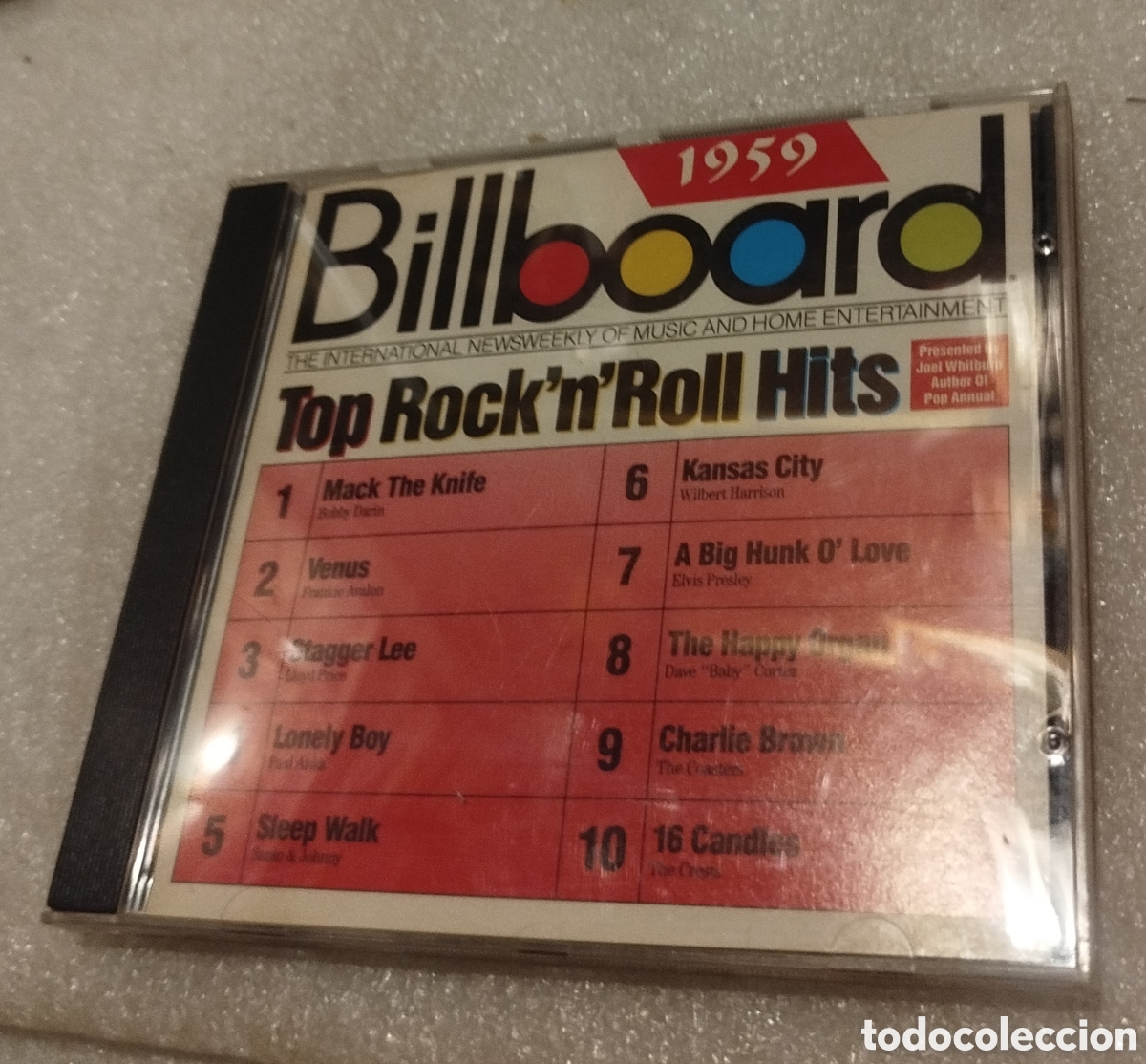 CDs de M&uacute;sica: Billboard. Top Rock'n' Roll hits 1959