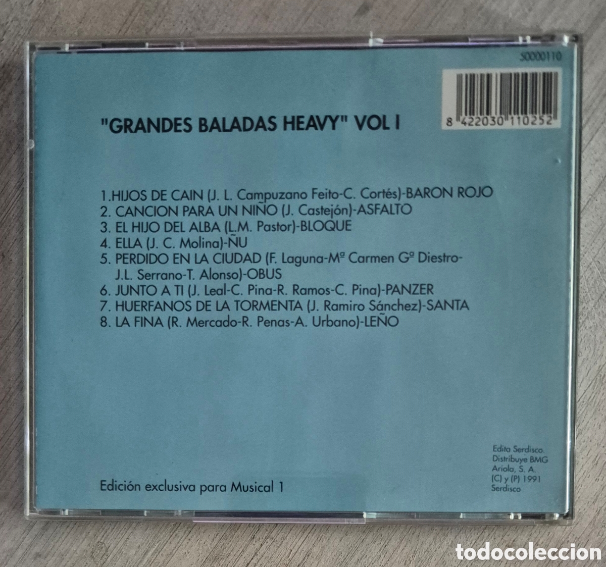 CDs de m&uacute;sica: Grandes Baladas Heavy Vol.1 - Foto 2