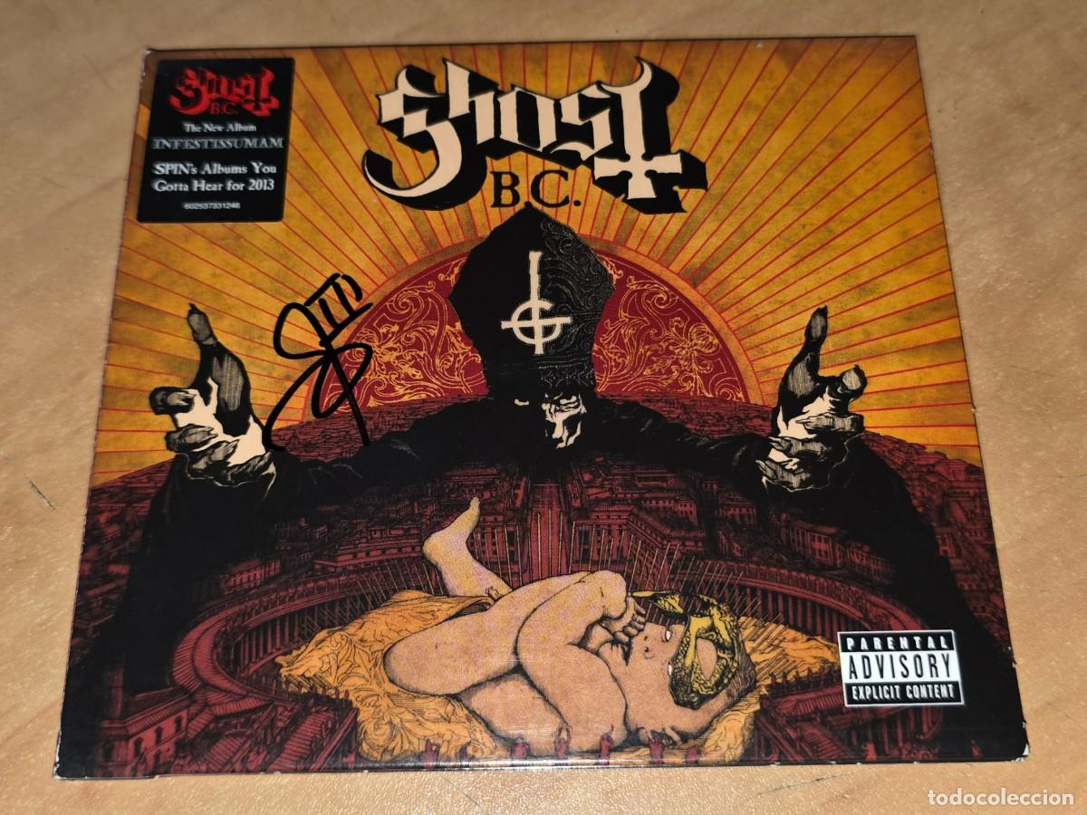 CDs de M&uacute;sica: GHOST CD Infestissumam,2013 FIRMADO por Tobias Forge(Papa Emeritus III)en Barcelona 2017-Iron Maiden
