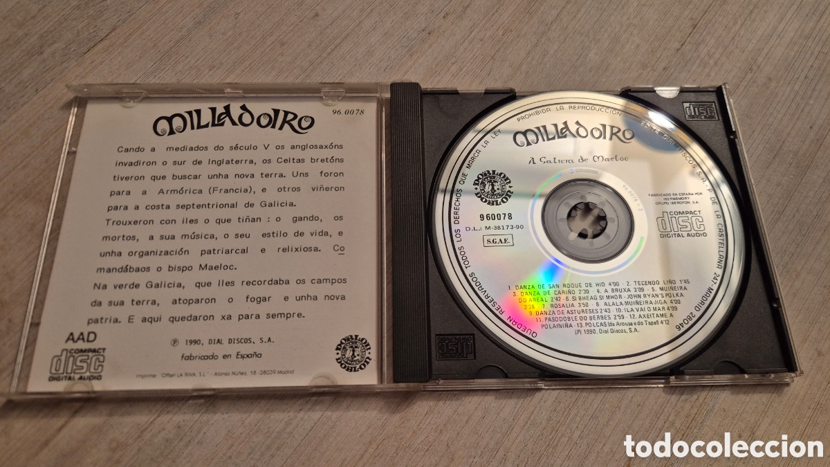 CDs de m&uacute;sica: Milladoiro - A Galicia de Maeloc - Foto 3