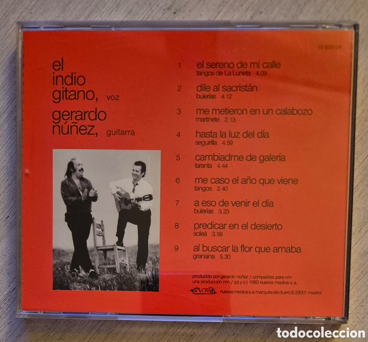CDs de m&uacute;sica: El Indio Gitano - Nac&iacute; Gitano por la Gracia de Dios - Foto 2