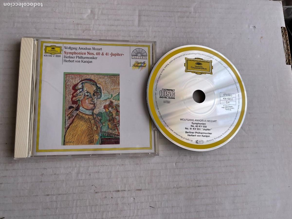 CDs de M&uacute;sica: MOZART SYMPHONIEN NR 40 41 JUPITER DEUTSCHE GRAMMOPHON CD MUSICA KREATEN