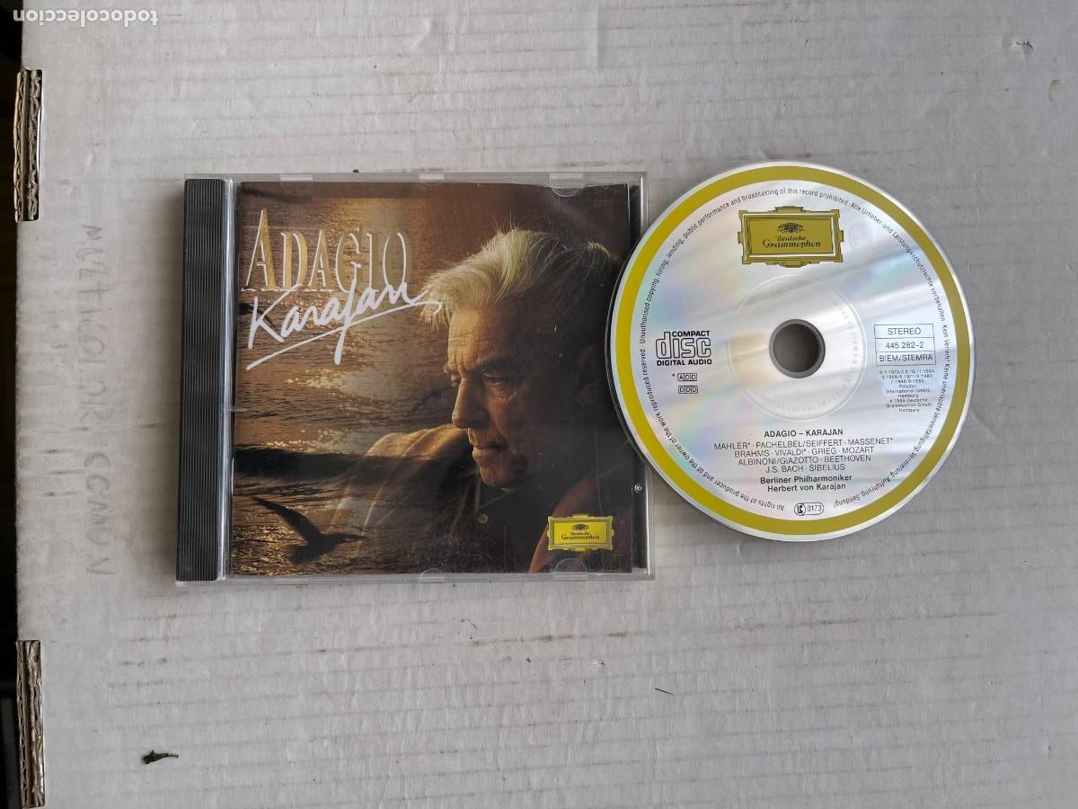 CDs de M&uacute;sica: ADAGIO KARAJAN DEUTSCHE GRAMMOPHON CD MUSICA KREATEN